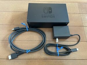 【動作品】 1円～ Nintendo Switch ドックセット ACアダプター HDMIケーブル 任天堂 スイッチ 動作確認済み