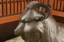 『高岡』銅製 羊 置物 在銘_画像3