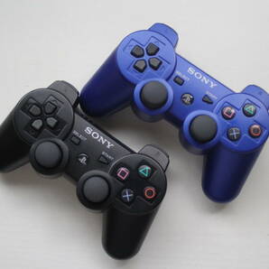 PS3コントローラーまとめて2個セット　デュアルショック3　SIXAXIS　CECHZC2J/ブラック/ブルー