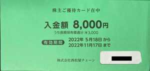 【最新】西松屋 チェーン株主優待カード 13000円分 子供服 ベビー 