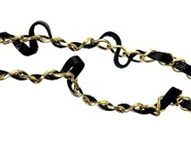 CHANEL シャネル N°5 モチーフ ネックレス ブラック/ゴールド/イエロー香水 フレグランス アクセ【中古】xx20-1625RS_画像6