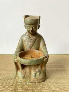旧家蔵出 古銅 銅製香炉 青銅器 銅製 古置物 銅器 古美術品 中国古玩 唐物 香道具 時代物