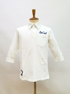 California T Shirts カリフォルニアTシャツ/CF-756/メンズ サーフポロ 5分袖/Col. OFF(ホワイト)/M size