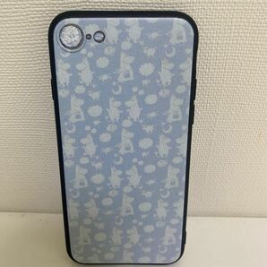 iPhone 7/8/se スマホケース　ソフトケース　ムーミン　ブルー