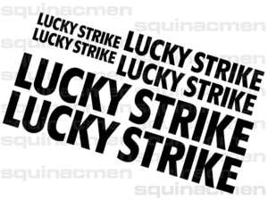 LUCKEY STRIKE 6枚SML ステッカー ラッキー ストライク 