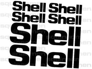 Shell タイプA ステッカー 6枚 シェル 