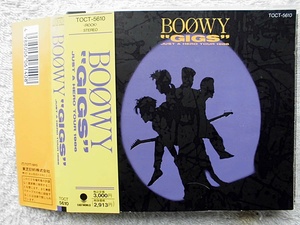 BOOWY ボウイ BOWY BOWY●CD●GIGS●氷室京介、布袋寅泰、松井恒松●帯付！！