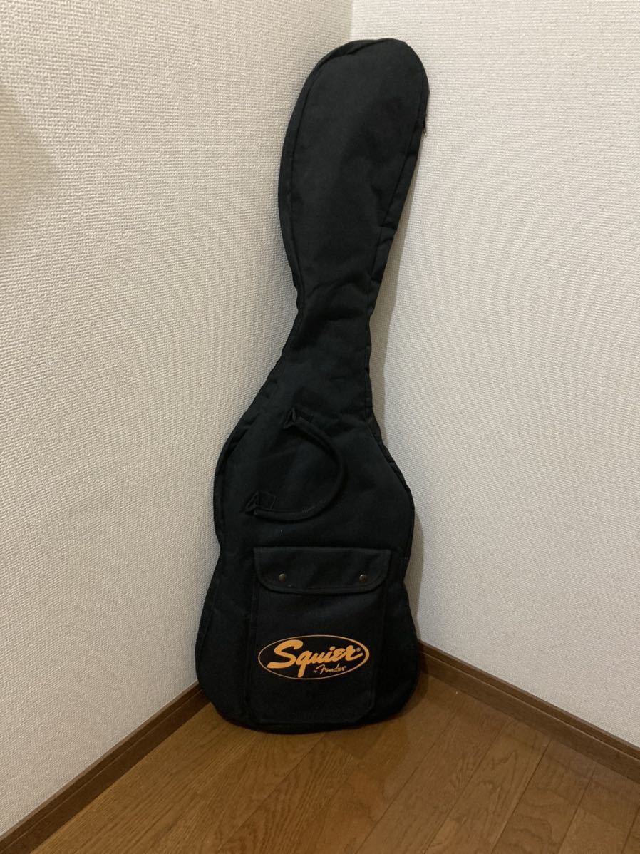 安価 ワタナベ ❤️USED ❤️Squier by Fender ソフトケースセット エレキギター