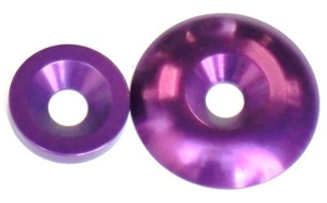 ロゼットワッシャー19Φ　5個セット8色6サイズ設定：S25紫