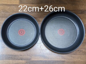 新品 ティファール IH対応 フライパン 22cm、26cm 2個セット