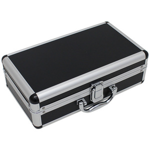 アルミケース ブラック アルミフレーム 小型 工具箱 ガンケース ハード ツールボックス アルミ ケース 収納 アタッシュケース
