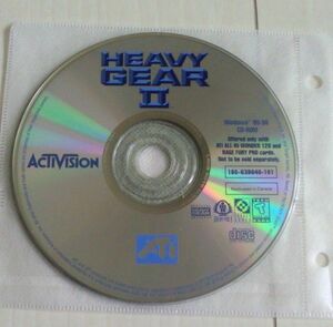 【匿名発送・追跡番号あり】 ヘビーギア2 HEAVY GEAR windows ディスクのみ