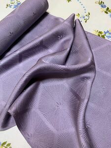 ハギレ　端切れ　正絹　紫色　着物　絹　レトロ　アンティーク