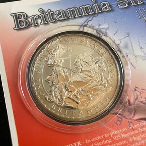 イギリス 銀貨　シルバー　チャリオット　ブリタニア　銀貨 2ポンド １オンス コイン　イギリス　ロイヤルミント　英国　1999