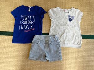 半袖Tシャツ ショートパンツ 福袋 女の子　140150 夏服　Tシャツ　ガール　セット