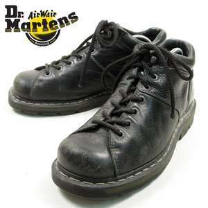 UK9　Dr.Martens　ドクターマーチン　3ホール　ワークシューズ　革靴　マーチン　ブラック　/U5335