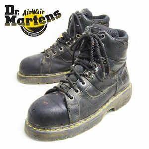 UK8　27cm相当　Dr.Martens　ドクターマーチン　5ホール+3　ブラック　革靴　レザー　ブーツ　スチールトゥ　パンク　モッズ　/U5383