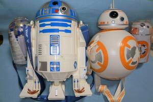 R2-D2、BB-8 ＆　キリンビバレッジ非売品ブリキ小物入れ２つ、合計４点