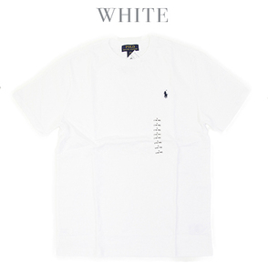 新品 アウトレット A455 boy's XL(18-20) 白 半袖 Tシャツ 無地 ワンポイントpolo ralph lauren ポロ ラルフ ローレン 白