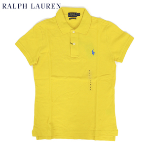 新品 アウトレット A461 レディース M 黄色 半袖 無地 ワンポイントpolo ralph lauren ポロ ラルフ ローレン