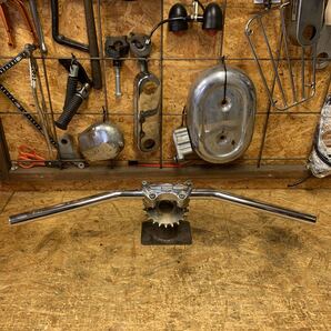 ハーレー インチバー ハンドル フランダース ショベル パン ナックル アイアン アーリー ビンテージ ドラッグバー (DS-300199)