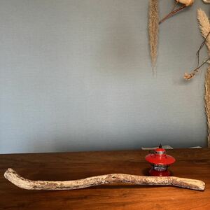 Art hand Auction 12. 나무껍질이 있는 두꺼운 유목…천연산물, 내부, 창조, 수제 작품, 내부, 잡화, 장식, 물체