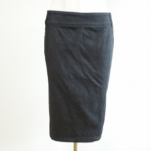 #ances Max Mara S Max Mara skirt 38 gray series Denim tight Italy made lady's [736594]