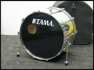 ●1) TAMA/タマ ROCKSTAR-DX 24インチ バスドラム 【現状品】 ロックスター・デラックス クロームカバリング？ 打楽器/ベースドラム
