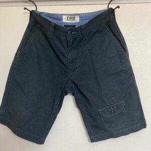 FOB FACTORY エフオービーファクトリー 綿麻カルぜ チノショートパンツ ハーフパンツ CHINO