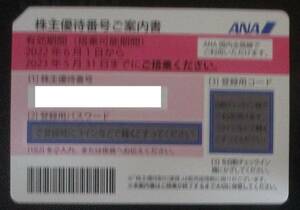ANA(全日空)株主優待券　2023年5月31日迄有効