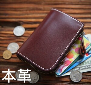 小銭 入れ 本革 コイン ケース カード 入れ ミニ レザー 財布 コンパクト ウォレット 牛革 パス No.93