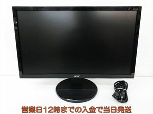 【1円】Acer 21.5インチ ワイド液晶ディスプレイ PCモニター ブラック K222HQL 動作確認済 HDMI DVI VGA EC61-006jy/F4