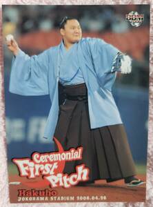 2006 BBM ベースボールカード2ndバージョン 始球式 白鵬 大相撲力士