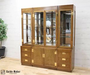 GMFO10domani / Domani Morganton Morgan ton cabinet 3 point set light cognac Karimoku highest peak approximately 110 ten thousand beautiful goods * delivery conditions equipped 