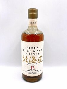 【未開栓】ニッカ NIKKA ピュア モルト ウィスキー 北海道 HOKKAIDO 12年 長期熟成モルト原酒 750ml 43% (HM060)