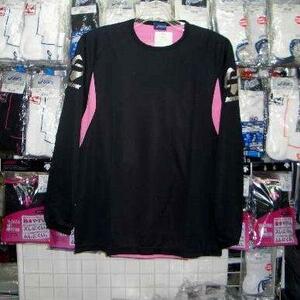 XS6273 ASICS PALSAL Пластическая рубашка с длинным рукавом Black x Pink M ☆ New/