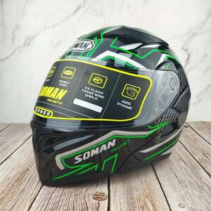 新品フリップアップ　フルフェイスヘルメット　インナーバイザー付　UVカット　システムヘルメットサイズ選択可02