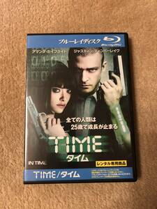 洋画ブルーレイディスク「ＴＩＭＥ タイム」 全ての人類は２５歳で成長が止まる 時間＝通貨？