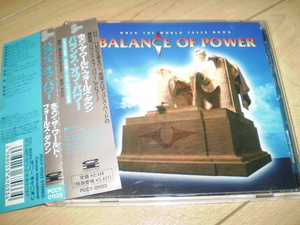 ○国内帯付!BALANCE OF POWER／WHEN THE WORLD FALLS DOWN*ハードロックAORメロハーGLAM/SLEAZE/HAIRヘアメタルLAメタル