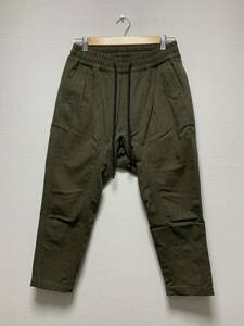  прекрасный товар *[RIPVANWINKLE] 21AW обычная цена 48,400 Cropped Easy Pants шерсть . укороченные брюки легкий брюки 4 RB-331 сделано в Японии Rip Van Winkle 