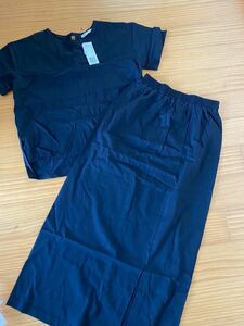 LIP STAR リップスター　セットアップ　半袖Tシャツ　ロングスカート　新品　黒