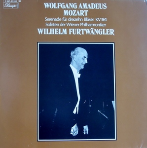 輸入LP盤 ウィルヘルム・フルトヴェングラー/Wiener Phil Mozart セレナード10番「13管楽器」K361