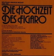 輸入LP盤 シュワルツコップ,ゼーフリート,クンツ&ロンドン/カラヤン/Wiener Phil　Mozart 「フィガロの結婚」(3LP)_画像2
