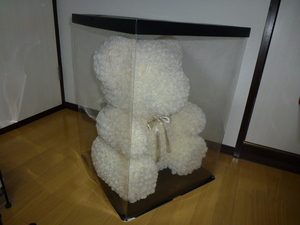 格安 くま クマ ベアー かわいい 白 ホワイト プレゼント 高さ約 63cm 大きい ディスプレイ 花 フラワー アニバーサリー 記念 安い 保管品