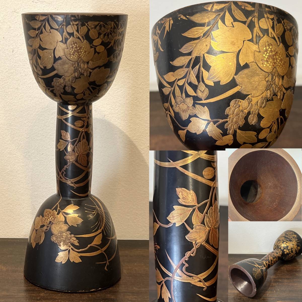 ヤフオク! -「小鼓 胴」の落札相場・落札価格 格安新品 ※最終値下げ 桜蒔絵 胴 小鼓 和楽器