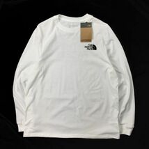 1円～!売切!【正規新品】THE NORTH FACE LONG SLEEVE THROWBACK TEE 長袖 Tシャツ ロンT US限定 アウトドア 男女兼用 登山(XL)白 180902-15_画像4