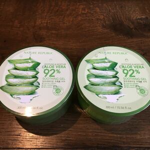 NATURE REPUBLIC スージング＆モイスチャー アロエベラ 92% スージングジェル 300ml×2 