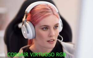  【新品】Corsair VIRTUOSO RGB WIRELESS White ワイヤレスゲーミングヘッドセット 無線/有線/USB対応 PS5/PS4/PC CA-9011186-AP SP893