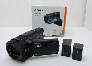 SONY ソニー FDR-AXP35 ブラック デジタル4Kビデオカメラ 内蔵64GB 大容量バッテリー付属 初期化/清掃済み