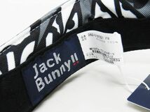 正規★JackBunny ジャックバニー PEARLYGATES パーリーゲイツ★アメコミ柄サンバイザー【262-0187351】ブラック黒【本物保証】完売★人気_画像6